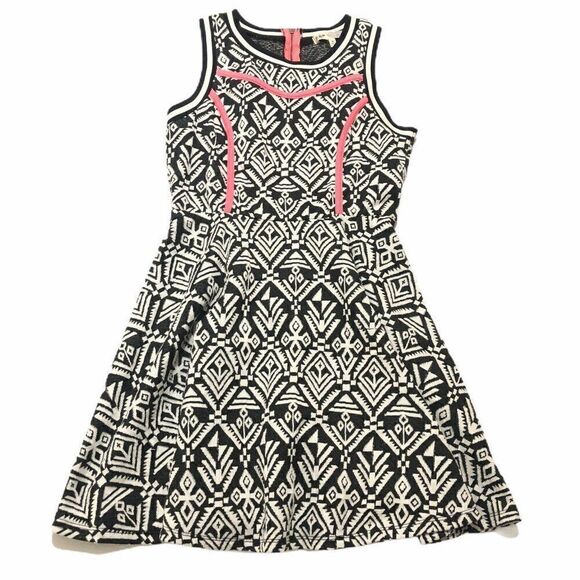 Jolt Jacquard High Neck Skater Sundress Navy NEW - Picture 1 of 6